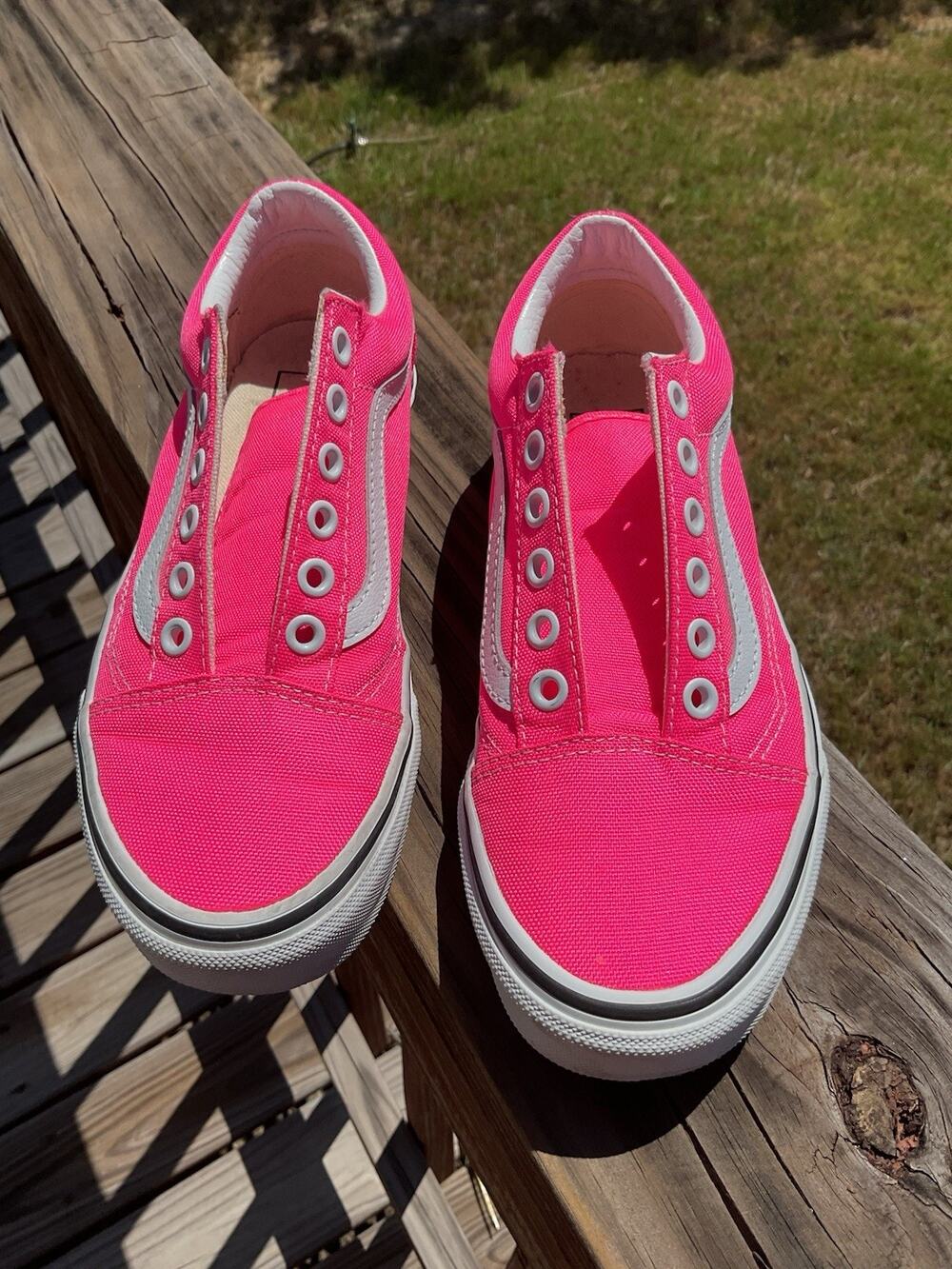 VANS Children’s Pink Size M 4.5 W 6 Lace Up Sneakers